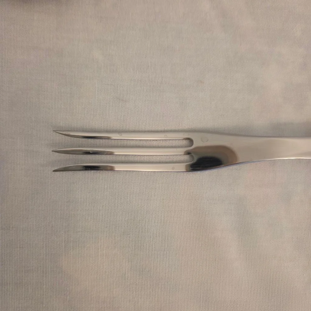 CUTCO Silver & Dark Brown Serving Fork 11